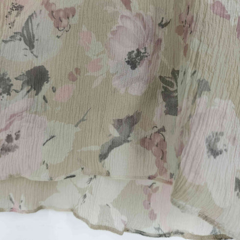 マックスマーラ MAX MARA 90S~00S 銀タグ イタリア製 PUMA SETA スクエアネック 花柄 ブラウス レディース EUR:40